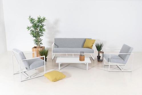 Flow. Lush stoel-sofa set lead chiné |, Jardin & Terrasse, Ensembles de jardin
