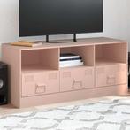 vidaXL Tv-meubel 99x39x44 cm staal roze, Huis en Inrichting, Kasten |Televisiemeubels, Verzenden, Nieuw