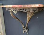 Console (2) - Laiton, Marbre - Tables de chevet/consoles, Antiek en Kunst
