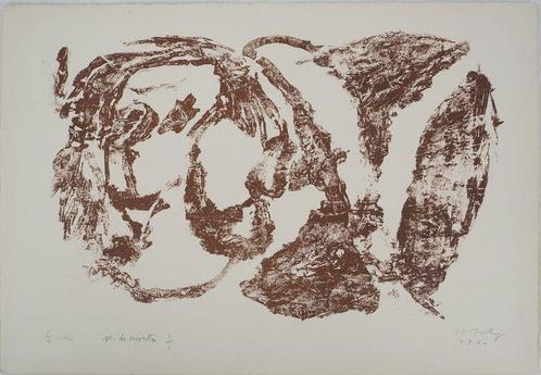 Pierre Alechinsky (1927) - Paysage surréaliste, Antiek en Kunst, Antiek | Overige Antiek