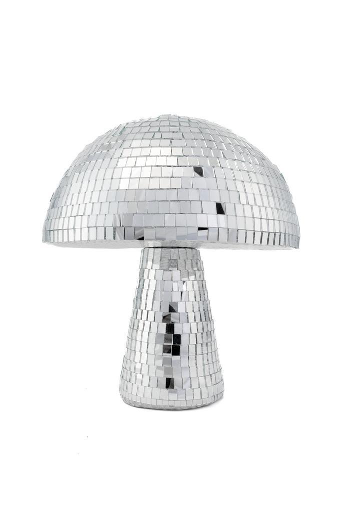 Paddenstoel Ø 20 cm Spiegeltjes Zilver Zwam Discobal Pop Bee, Hobby en Vrije tijd, Feestartikelen, Nieuw, Ophalen of Verzenden