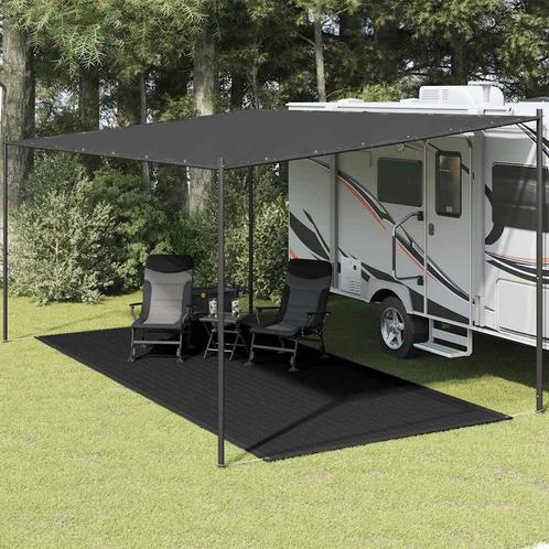 vidaXL Tenttapijt 250x550 cm zwart, Caravans en Kamperen, Tentaccessoires, Nieuw, Verzenden