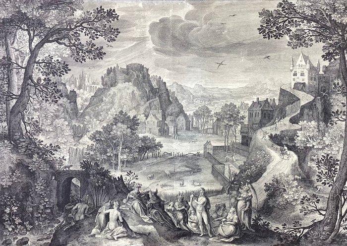 Nicolaes De Bruyn (1571-1656) - Il giudizio di Mida, Antiek en Kunst, Antiek | Overige Antiek