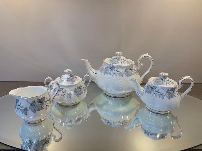 Royal Albert - Theeservies (6) - Porselein - Zilvergrijs, Antiquités & Art, Antiquités | Meubles | Tables