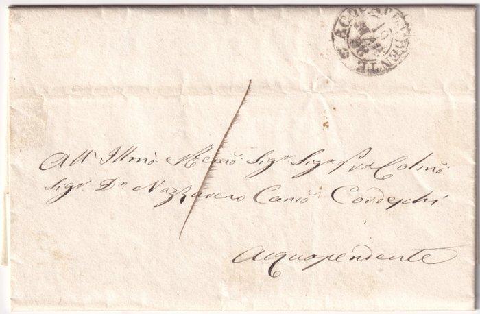Italiaanse oude staten - Pauselijke Staat 1858 - 18 Mar 1 b., Postzegels en Munten, Postzegels | Europa | Italië
