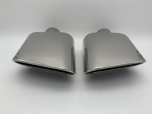 Uitlaat Sierstukken set RVS rechthoek ovaal – 15cm X 7cm, Auto-onderdelen, Uitlaatsystemen, Nieuw, Ophalen of Verzenden