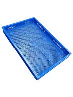 Stapelkrat 600x400x50mm geperforeerd blauw nieuw, Doe-het-zelf en Bouw, Kratten en Dozen, Ophalen of Verzenden, Nieuw