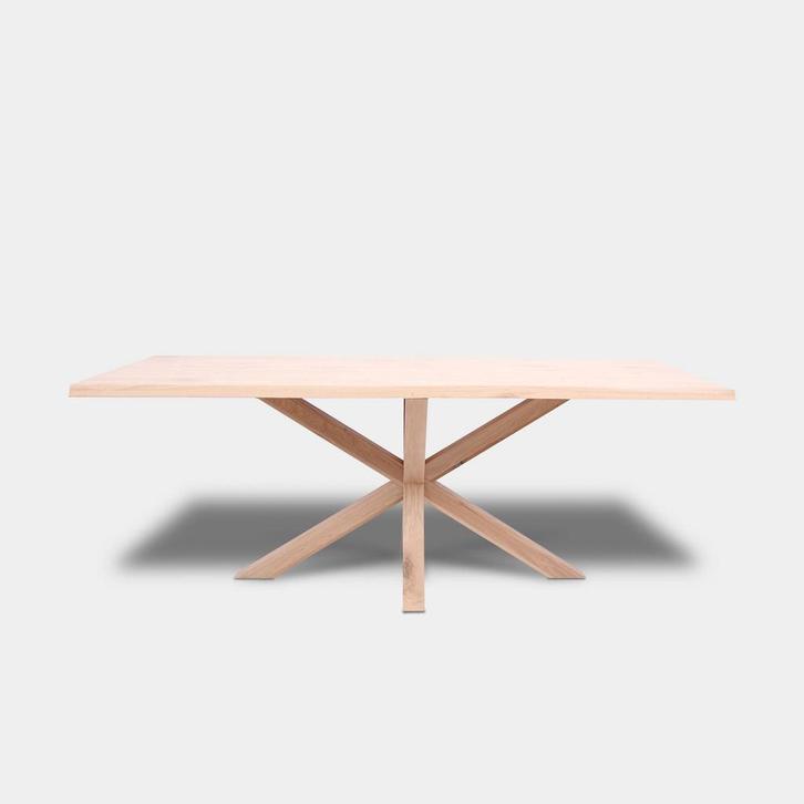 Tafel Boomstam eikenhout  Matrix hout  300x100, Huis en Inrichting, Tafels | Eettafels