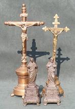 Collectie heiligenbeelden (4) - Brons, Zinklegering -