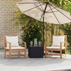 vidaXL Tuinstoelen 2 pcs Naturel 60 x 65 x 76.5 cm Massief, Verzenden, Nieuw