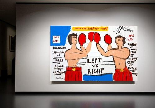 0xec6d0 (XX-XXI) - Left vs Right - XXXL, Antiek en Kunst, Kunst | Schilderijen | Modern