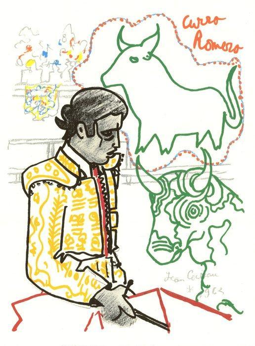 Jean Cocteau (1889-1963) after - Lot de 2 lithographies :, Antiek en Kunst, Antiek | Overige Antiek