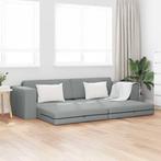 vidaXL Vloersofa Bed Lichtgrijs 245 x 78 x 77 cm Stof, Huis en Inrichting, Verzenden, Nieuw