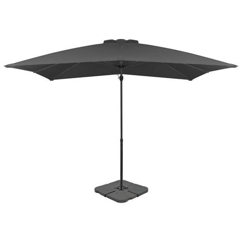 vidaXL Parasol met draagbare voet antracietkleurig, Tuin en Terras, Parasols, Nieuw, Verzenden