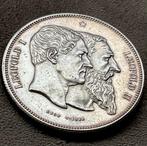 België. Leopold II. 5 Francs Module 1880 15 Rays, Postzegels en Munten