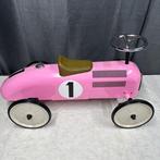 Goki - Trapauto - Retro Ride On Racing Car, In Pink, Unboxed