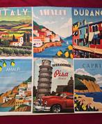 Exclusief paneel 123x140cm - Postkaart Italië in vintage