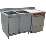 Horeca Vaatwasser | Met Spoeltafel | Op Kast + Schuifdeuren, Verzenden, Nieuw in verpakking