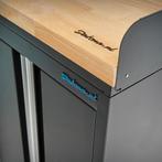 Datona Werkbank PRO eiken - 4 opbergkasten - 200 cm - zwart, Doe-het-zelf en Bouw, Werkbanken, Ophalen of Verzenden, Nieuw