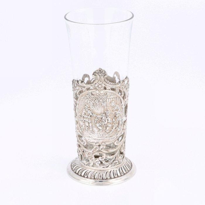 Van Eldik & Van der Scheer - Vase - Argent 833, Antiquités & Art, Antiquités | Argent & Or