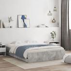 vidaXL Bedframe met lades bewerkt hout betongrijs 140x200 cm, Huis en Inrichting, Slaapkamer | Bedden, Verzenden, Nieuw