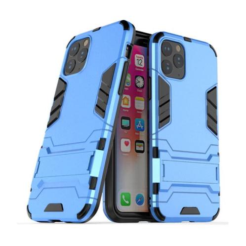 iPhone 11 - Robotic Armor Case Cover Cas TPU Hoesje Blauw +, Télécoms, Téléphonie mobile | Housses, Coques & Façades | Apple iPhone