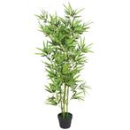vidaXL Plante artificielle avec pot Bambou 120 cm Vert, Maison & Meubles, Neuf, Verzenden