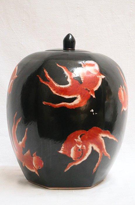 Vase avec couvercle - Porcelaine, Antiek en Kunst, Kunst | Designobjecten