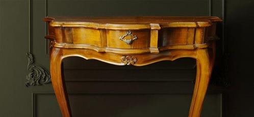 Wandtafel - Hout, IJzer - Vintage Console, Antiek en Kunst, Curiosa en Brocante