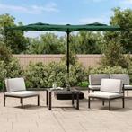 vidaXL Parasol dubbel met LEDs 316x145 cm groen, Tuin en Terras, Verzenden, Nieuw