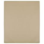 vidaXL Hoeslakens jersey 2 st 180x200 cm katoen taupe, Huis en Inrichting, Verzenden, Nieuw