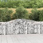 vidaXL Schanskorven 9 st gewelfd 400x30x100/120 cm ijzer, Tuin en Terras, Verzenden, Nieuw
