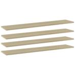 vidaXL Wandschappen 4 st 100x20x1,5 cm spaanplaat sonoma, Huis en Inrichting, Woonaccessoires | Wandplanken en Boekenplanken, Verzenden
