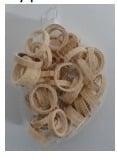 Bamboo bamboe ringen 5-6 cm. naturel +/- 50 stuks beschikbaar voor biedingen