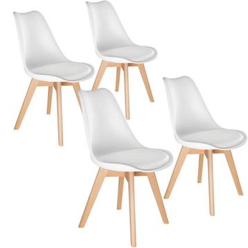 4 eetkamerstoelen Friederike - wit disponible aux enchères