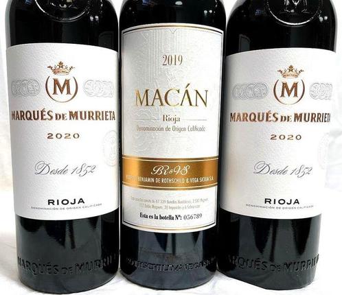 2019 Vega Sicilia Benjamin de Rothschild, Macán & 2020 x2, Verzamelen, Wijnen