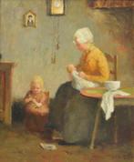 G.J. Sijthoff (1867-1949) - Een oud-Hollands interieur met