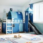 vidaXL Lit mezzanine enfants avec tour bleu 80x200cm, Verzenden, Neuf