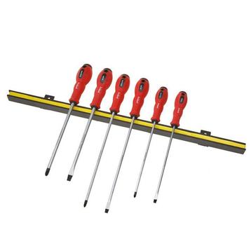 Magneetstrip met schroevendraaierset extra lang kruis- en, Ophalen of Verzenden