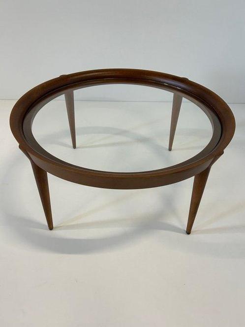 Pizzitutti - Bijzettafel - Massief hout / glas, Antiek en Kunst, Antiek | Meubels | Stoelen en Sofa's