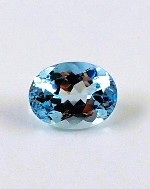 Aigue-marine  - 5.42 ct - Antwerp Laboratory for Gemstone, Handtassen en Accessoires, Edelstenen