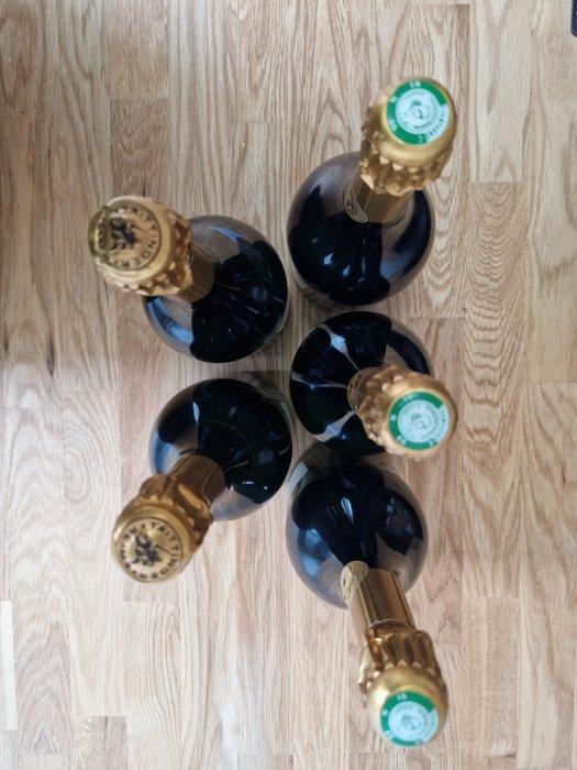 Taittinger, Comtes De Champagne - Champagne - 5 Flessen, Verzamelen, Wijnen