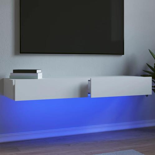 vidaXL Tv-meubelen 2 st met LED-verlichting 60x35x15,5 cm, Maison & Meubles, Armoires | Mobilier de télévision, Envoi