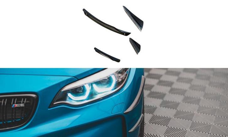 Maxton Canards BMW 2 Serie M2 F87 B3022, Auto-onderdelen, Carrosserie, Nieuw, BMW, Voor, Links, Rechts