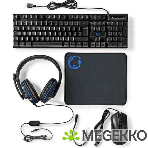 Gaming Combo Kit | 5-in-1 | Toetsenbord, Koptelefoon, Muis, Computers en Software, Desktop Pc's, Nieuw, Verzenden