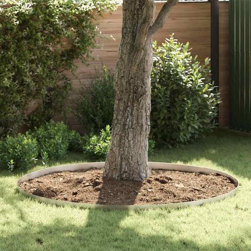 vidaXL Zilver 450 x 20 cm Roestvrij staal, Tuin en Terras, Bielzen en Borduren, Nieuw, Verzenden