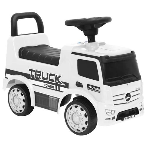 vidaXL Loopauto Mercedes Benz Truck wit, Kinderen en Baby's, Speelgoed | Buiten | Los speelgoed, Nieuw, Verzenden