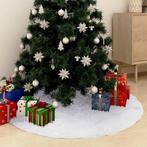 vidaXL Kerstboomrok 122 cm kunstvacht wit, Diversen, Kerst, Verzenden, Nieuw