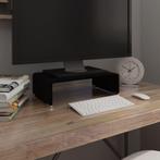 vidaXL Tv-meubel/monitorverhoger zwart 40x25x11 cm glas, Verzenden