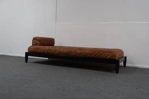 Slaapbank - Hout, Leder - Daybed, Antiek en Kunst, Curiosa en Brocante